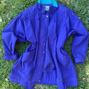 Vintage Purple Women's Anorak Jacket - Mulberry Street Size “M”